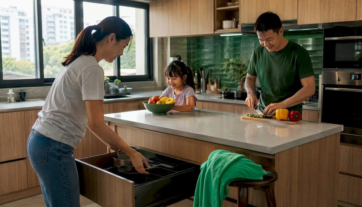 HDB Kitchen Design Examples for Every Layout and Style